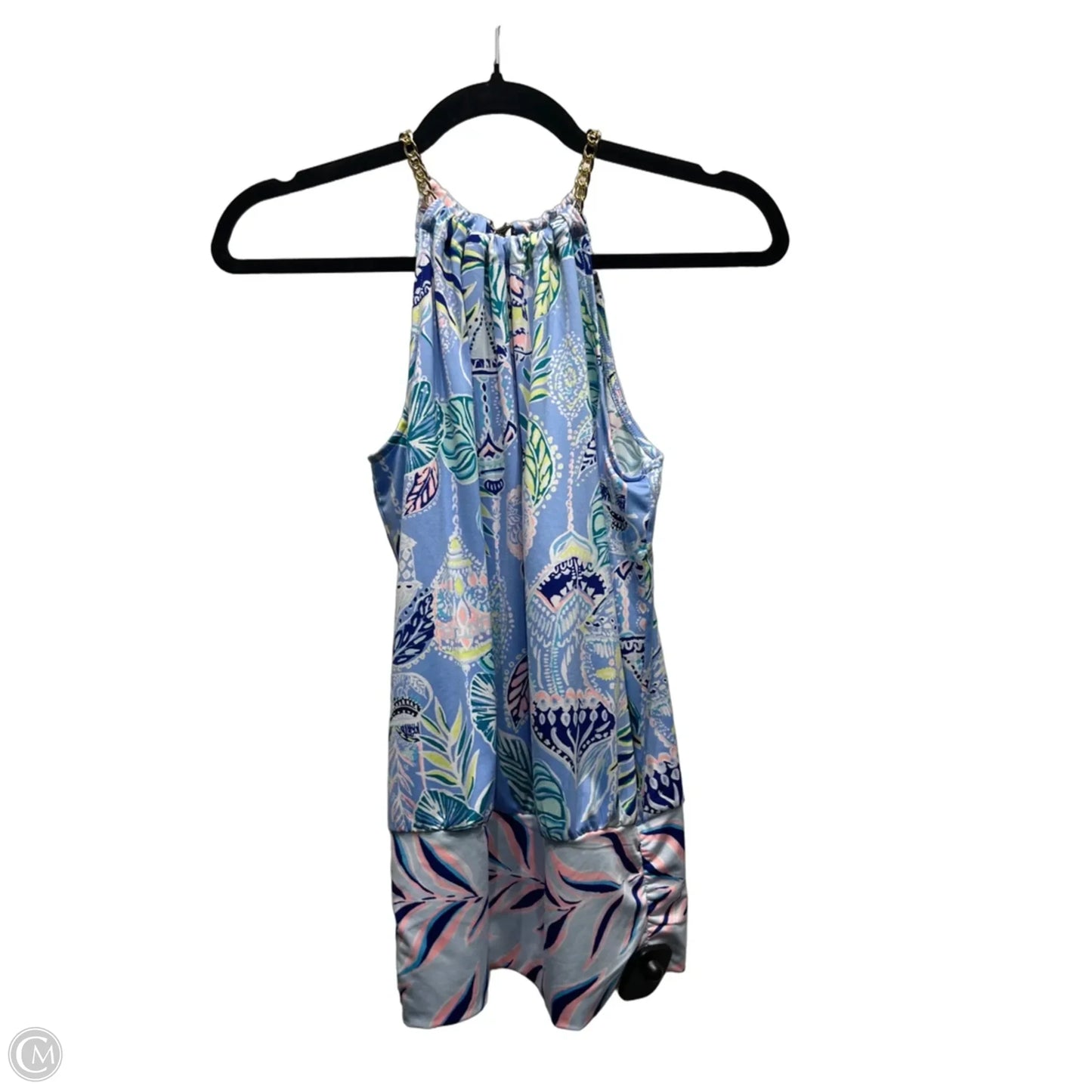 Top Sleeveless Designer By Lilly Pulitzer In Blue & Pink, Size: Xxs