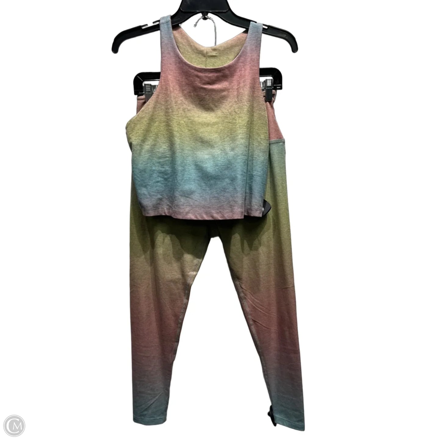 Athletic Pants 2pc By Beyond Yoga In Tie Dye Print, Size: Xl
