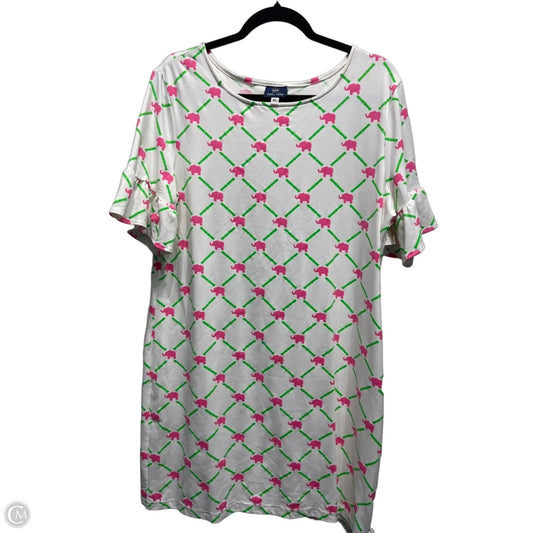 Dress Casual Short By SAILOR SAILOR In Green & Pink, Size: Xl