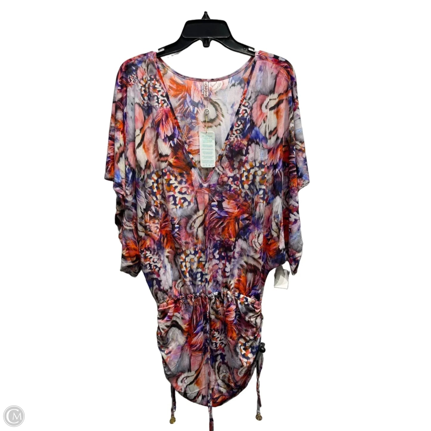 Swimwear Cover-up By Clothes Mentor In Blue & Orange, Size: S