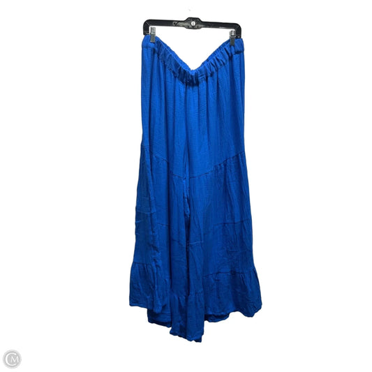 ashley stewart royal blue dress Ashley Stewart Women Dress W Ruffles Royal Blue Linen Blend 20 W Plus Size