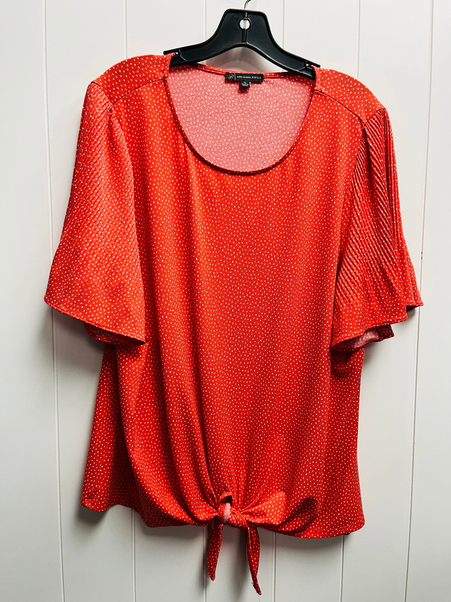 Top Short Sleeve By Adrianna Papell  Size: Xl