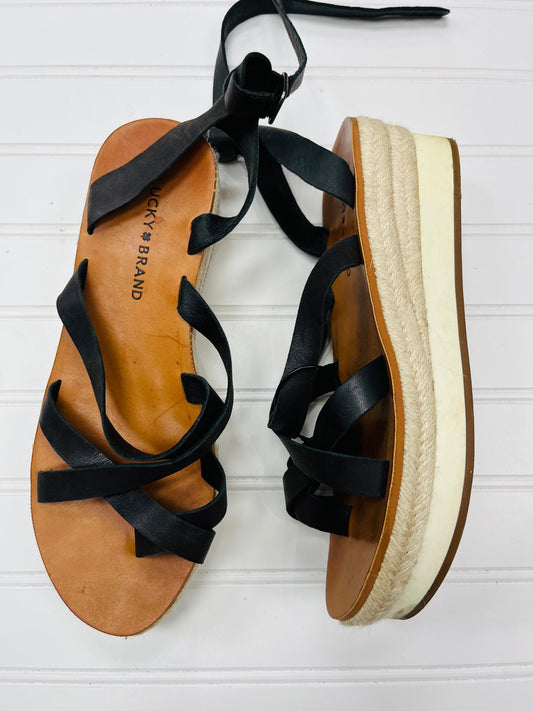 Sandals Heels Platform By Lucky Brand  Size: 9