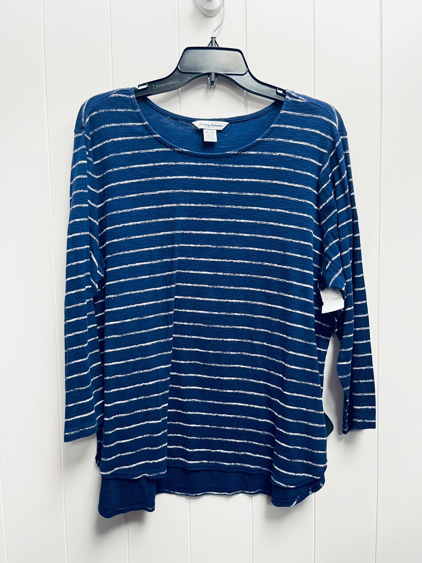 Blue Top Long Sleeve Tommy Bahama, Size Xl