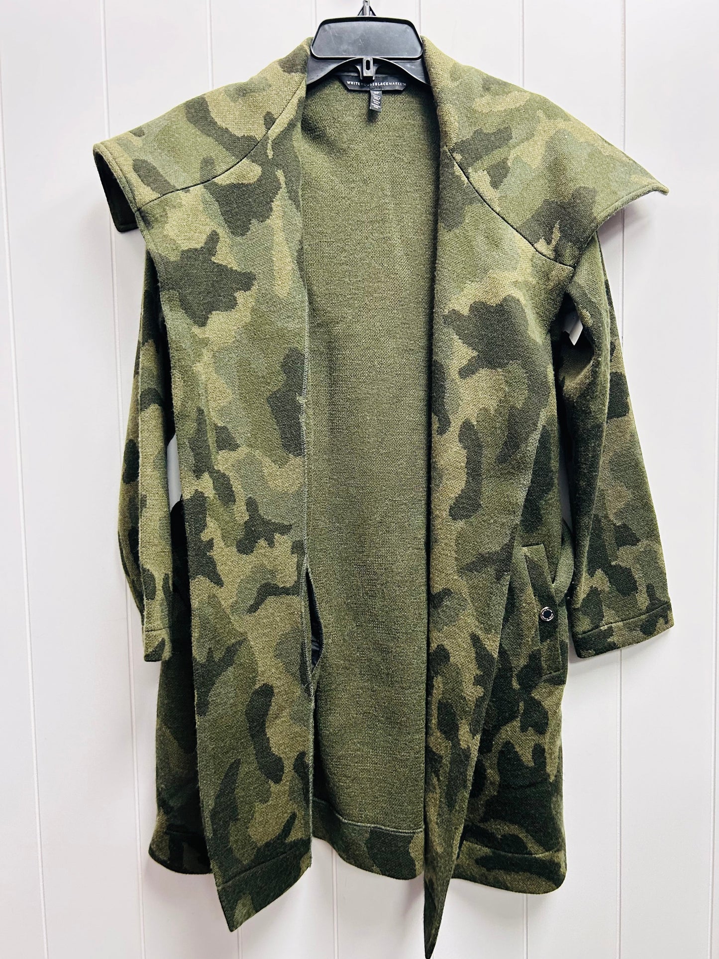 Coat Wool By White House Black Market In Green, Size: S