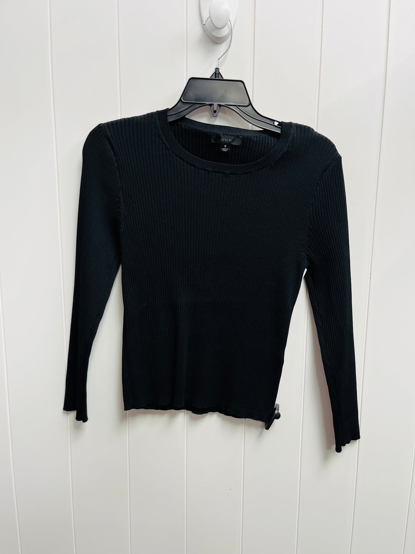 Top Long Sleeve By J. Crew In Black, Size: S