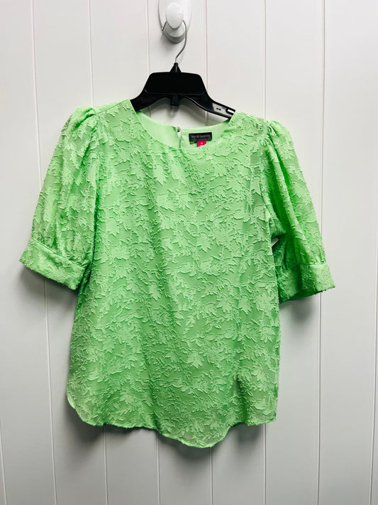 Green Blouse Short Sleeve Vince Camuto, Size Xs