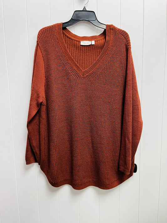 Sweater By Rd Style In Tan, Size: 2x