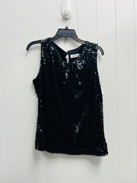 Top Sleeveless By Calvin Klein In Black, Size: Xl