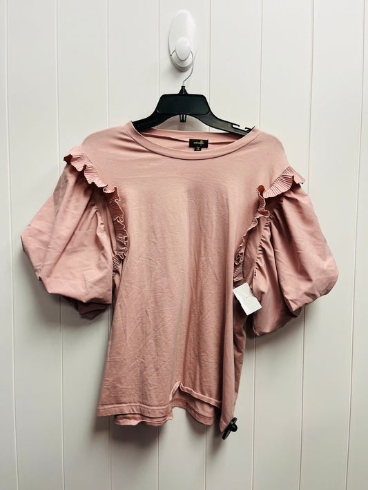 Mauve Top Short Sleeve Clothes Mentor, Size Xl