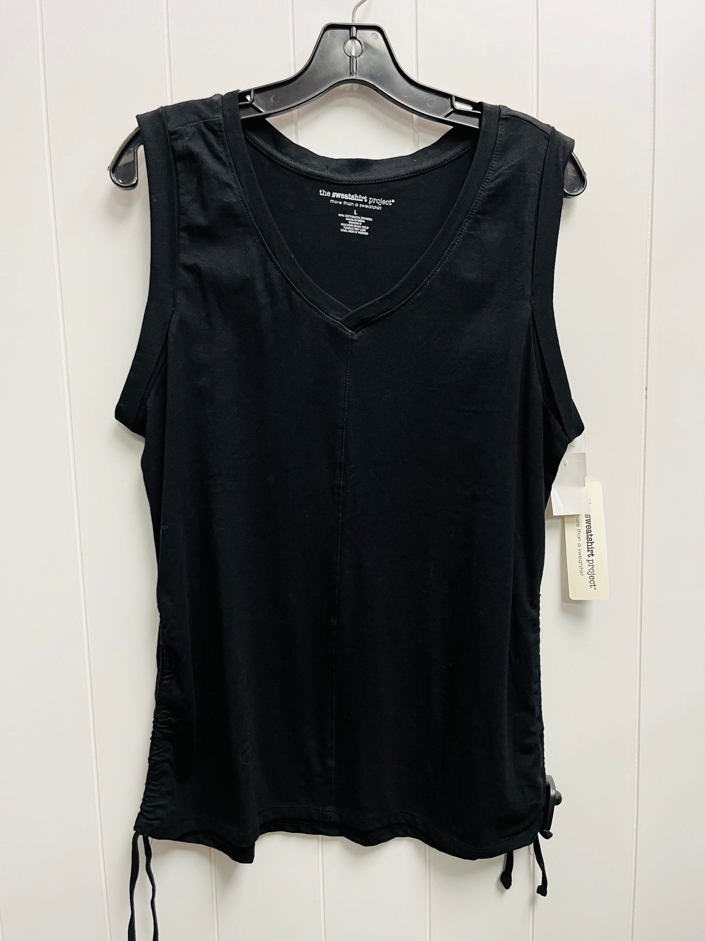Black Top Short Sleeve sweatshirt project, Size L