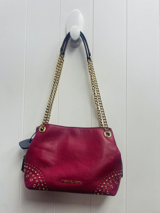 Red Handbag Designer Michael By Michael Kors, Size Small