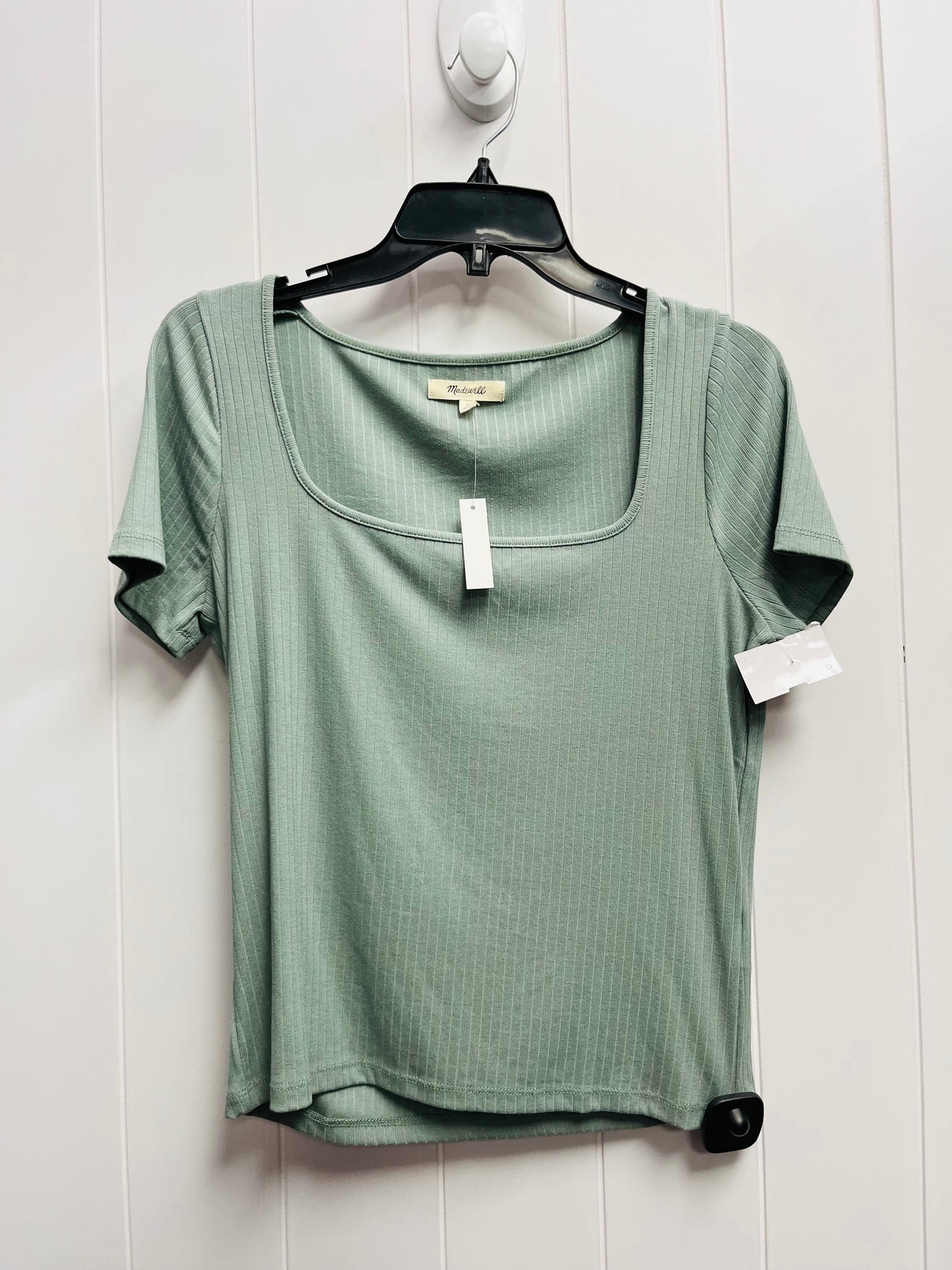 Top Short Sleeve By Madewell In Green, Size: M