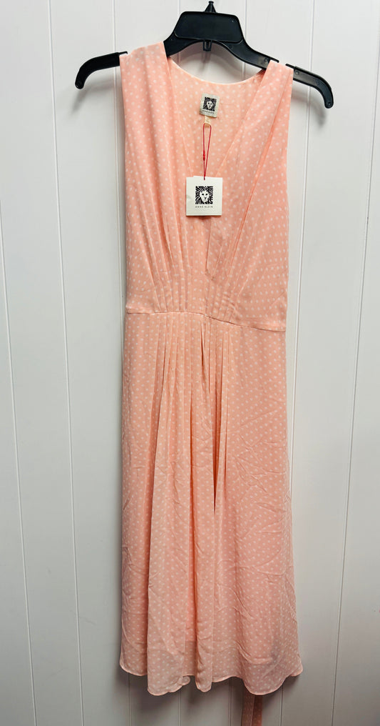 Dress Casual Midi By Anne Klein In Pink, Size: 10