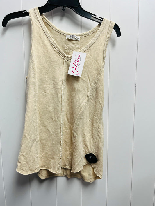 Cream Top Sleeveless Zenana Outfitters, Size S