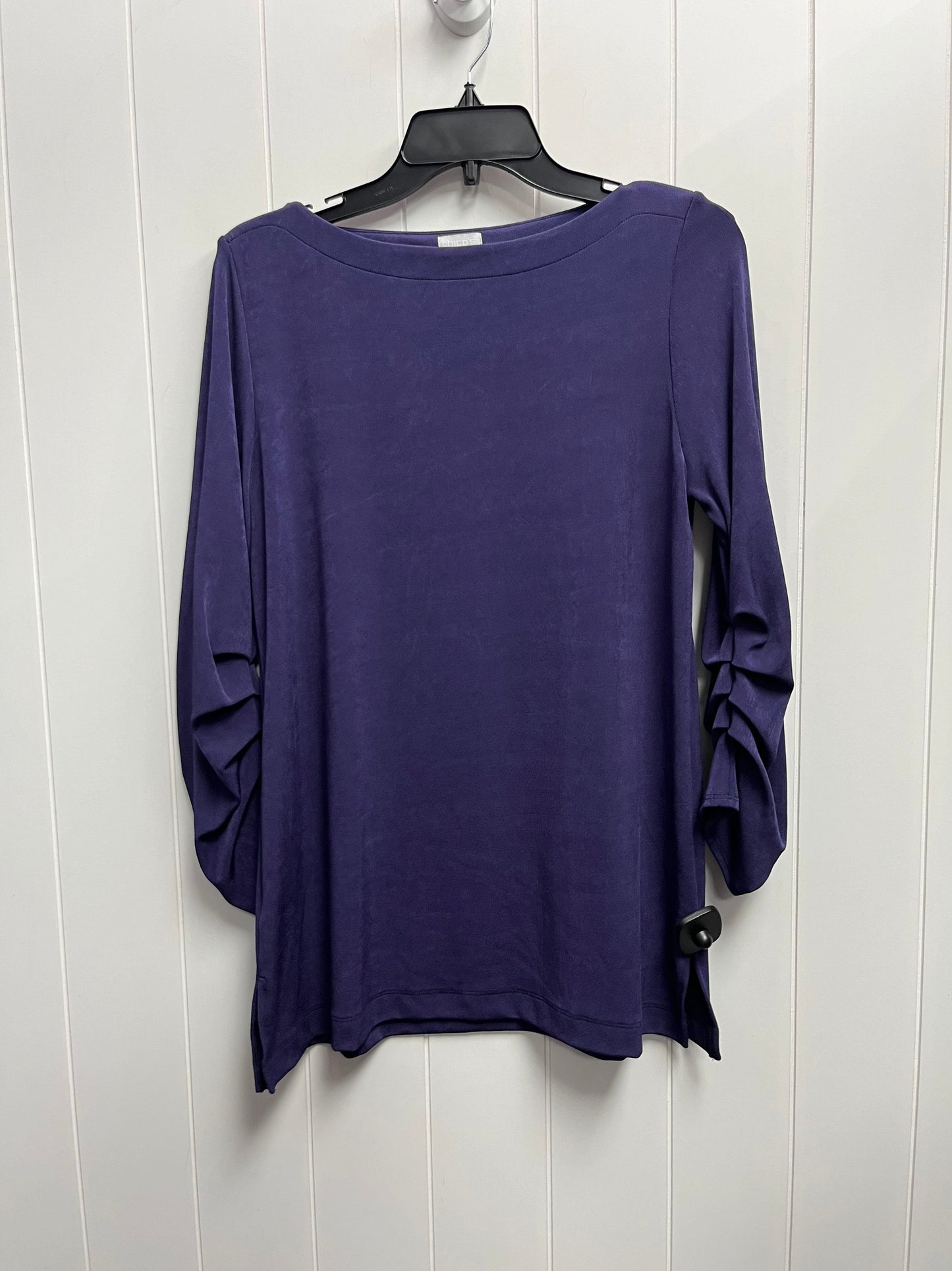 Top Long Sleeve By Chicos In Purple, Size: M