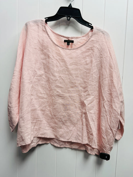 Pink Top 3/4 Sleeve For Cynthia, Size Xl