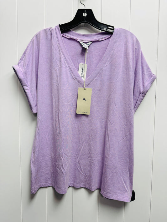 Purple Top Short Sleeve Tommy Bahama, Size M