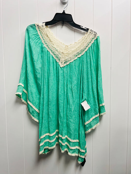 Top Long Sleeve By Entro In Green, Size: L