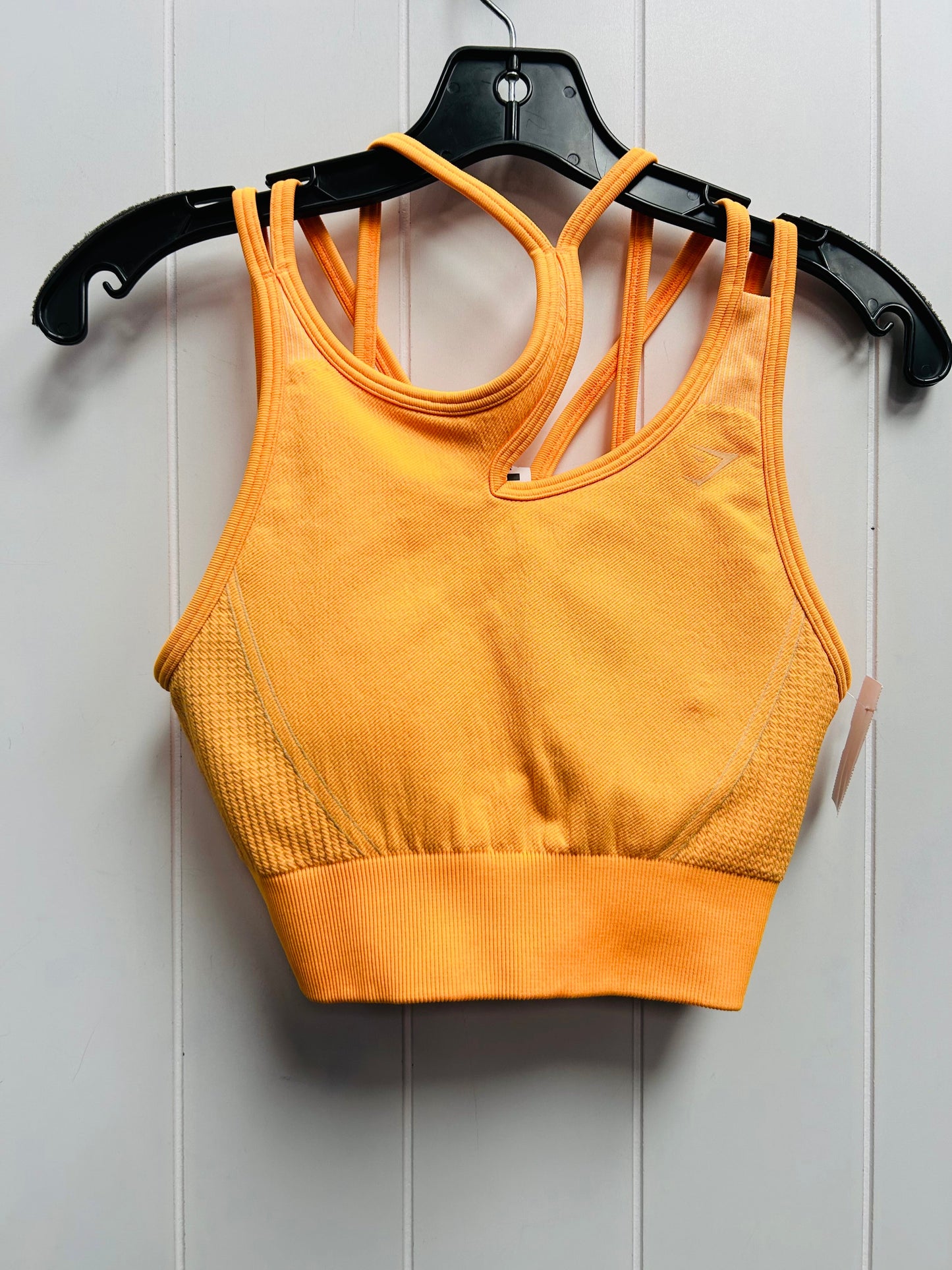 Orange Athletic Bra Gym Shark, Size M