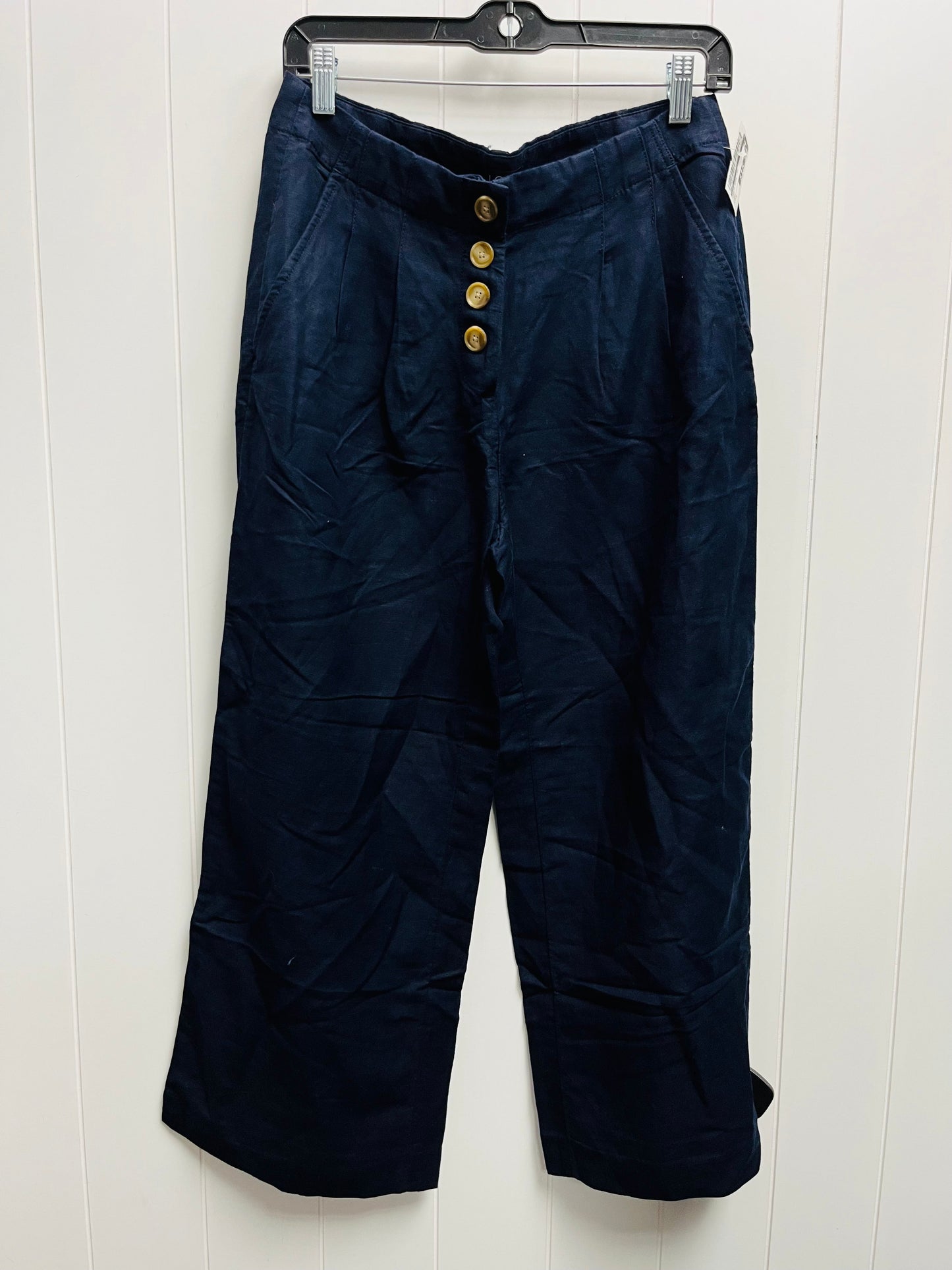 Pants Wide Leg By Loft In Navy, Size: S