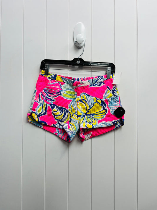 Shorts By Lilly Pulitzer In Pink & Yellow, Size: Xxs