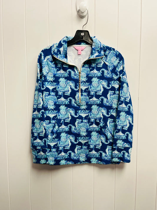 Top Long Sleeve By Lilly Pulitzer In Blue, Size: Xxs