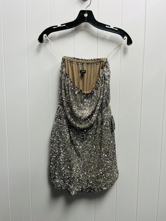 Romper By Express In Silver, Size: S