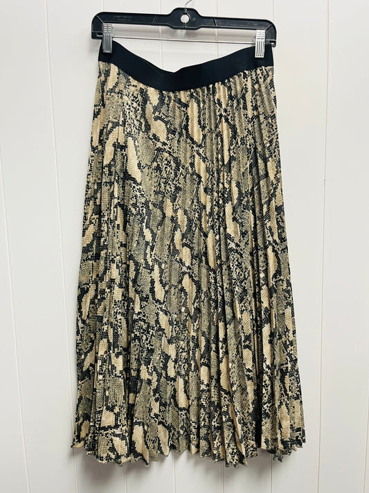 Skirt Maxi By H&m In Black & Cream, Size: M