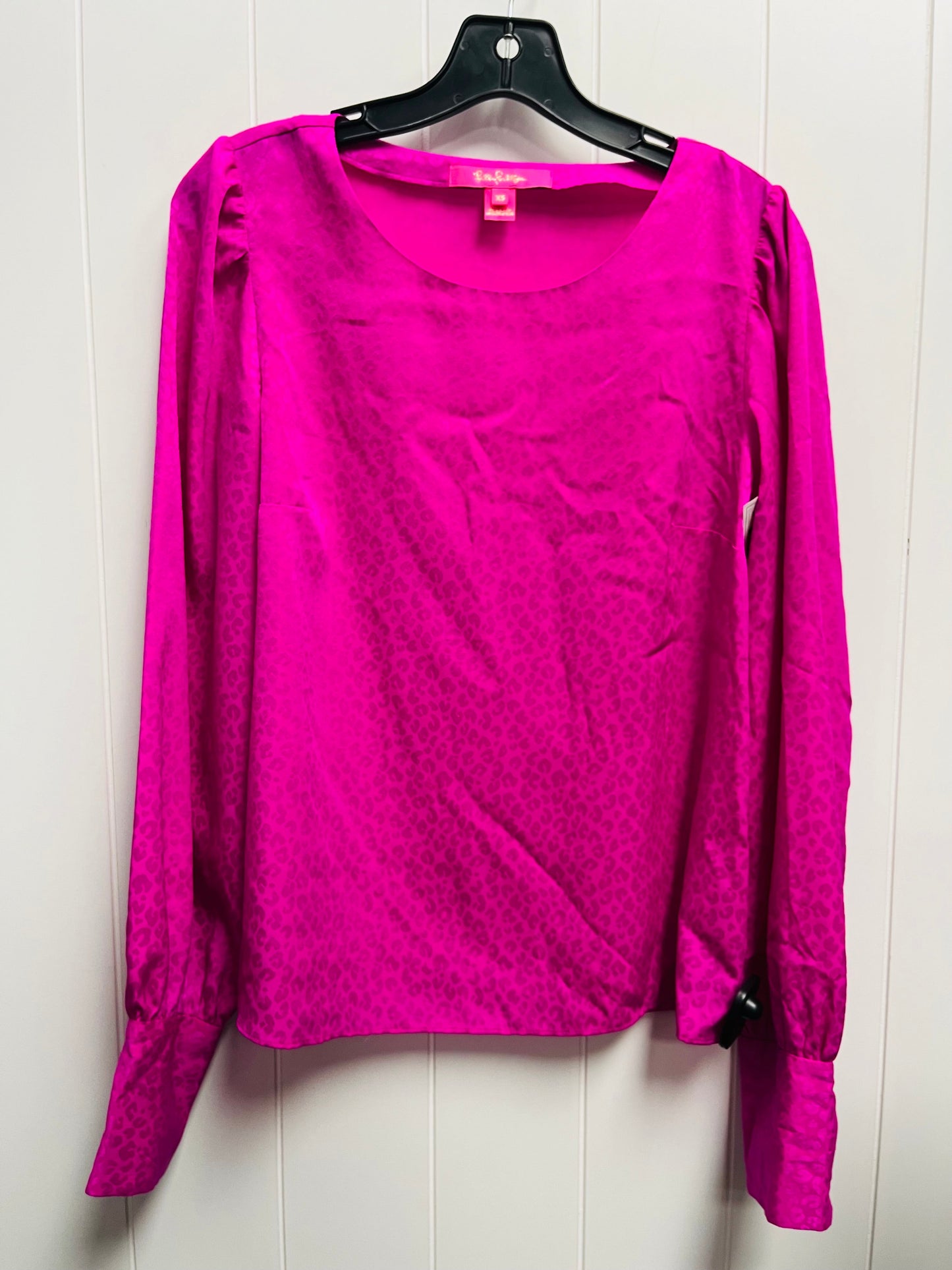 Blouse Long Sleeve By Lilly Pulitzer In Purple, Size: Xs