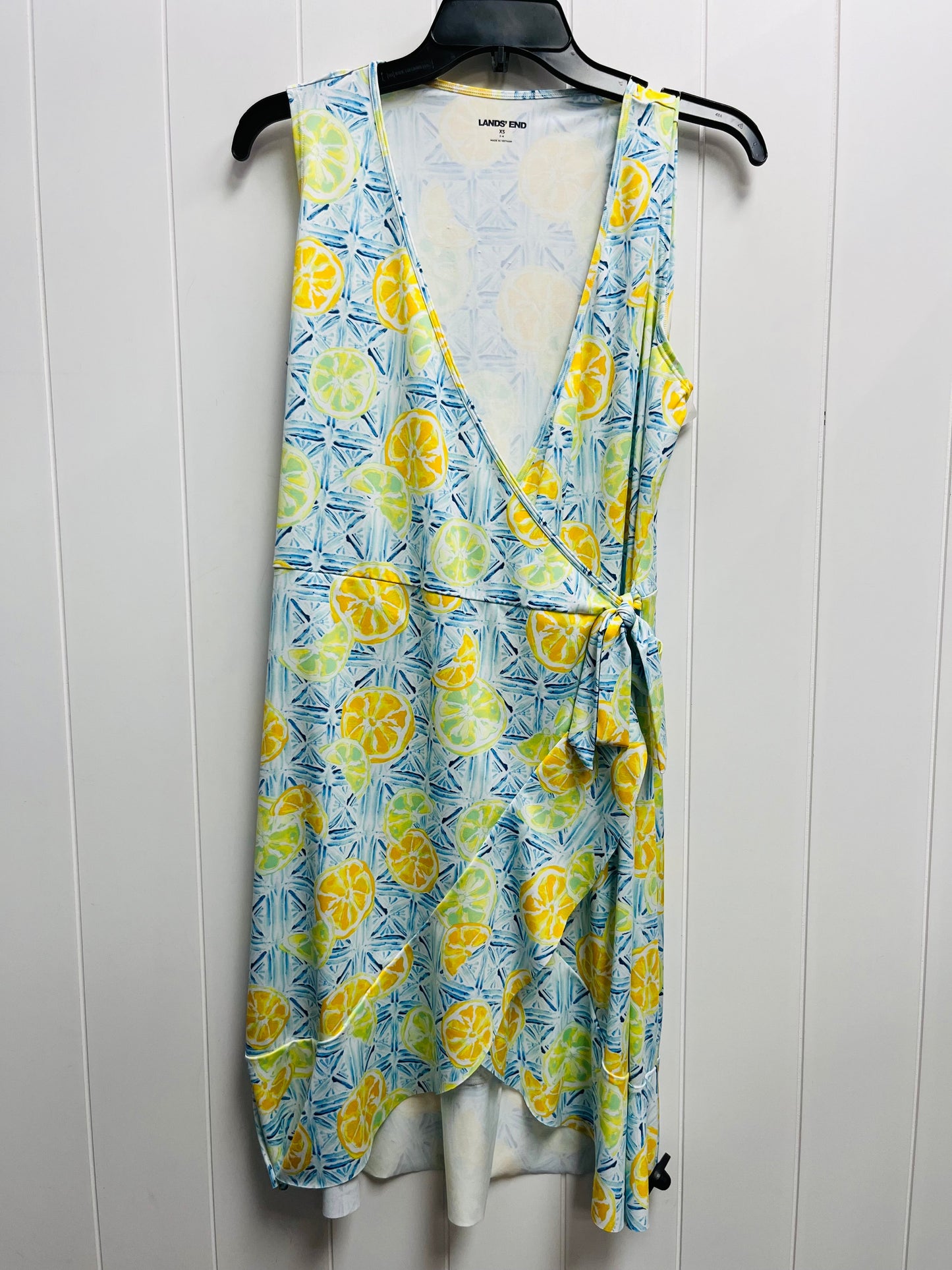 Dress Casual Short By Lands End In Blue & Yellow, Size: Xs