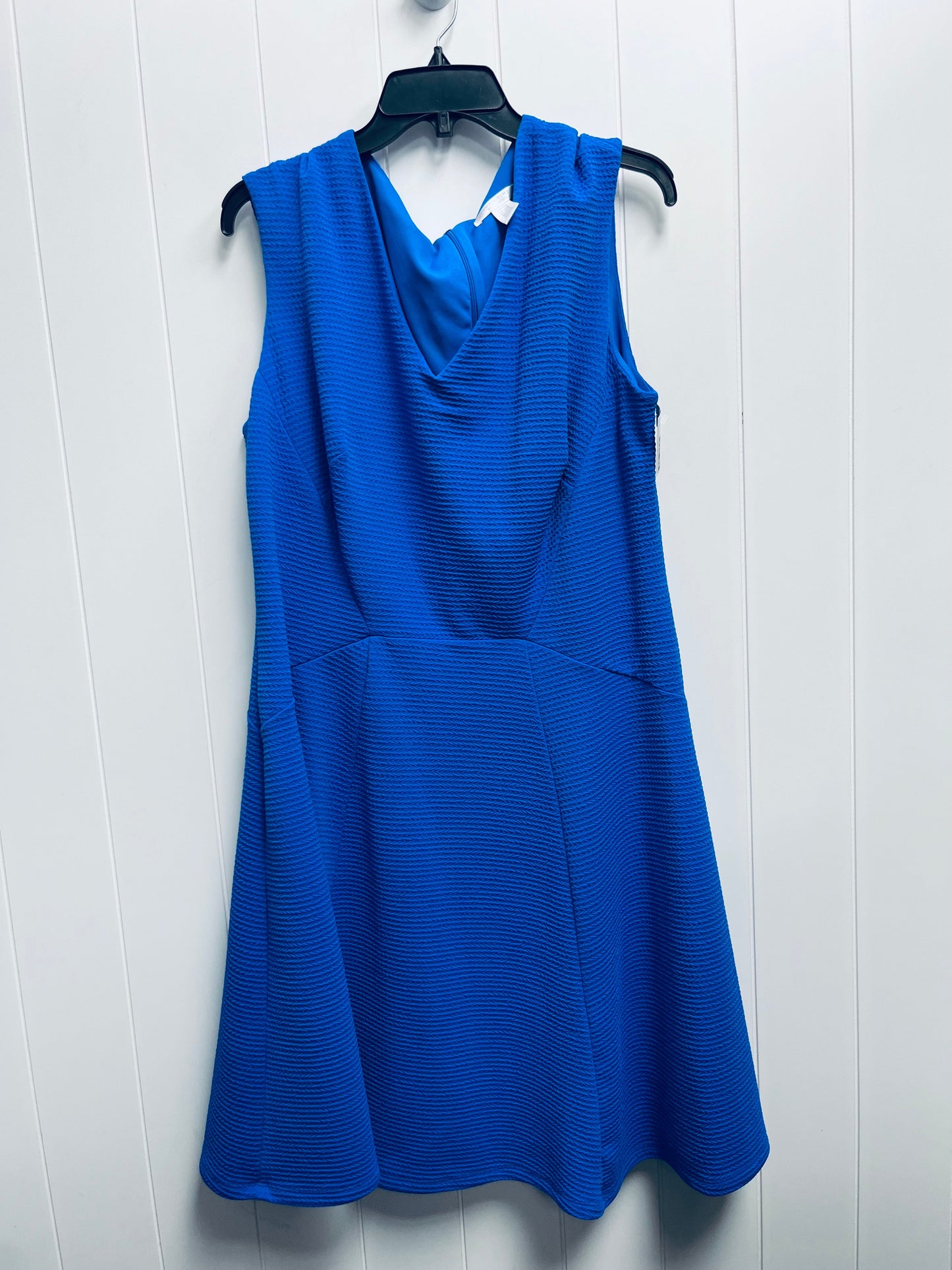 Dress Work By London Times In Blue, Size: 18