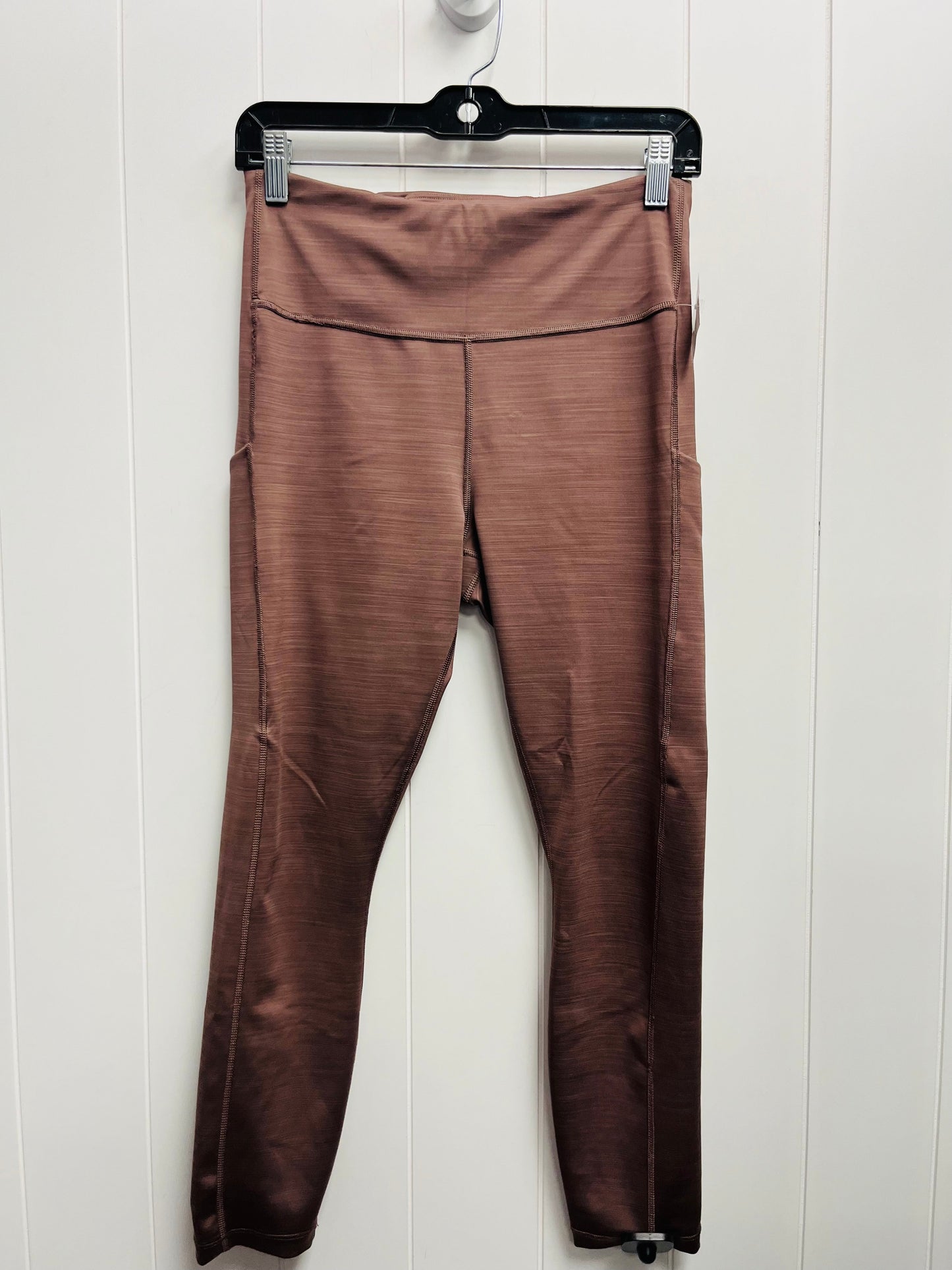 Athletic Leggings By Athleta In Brown, Size: M