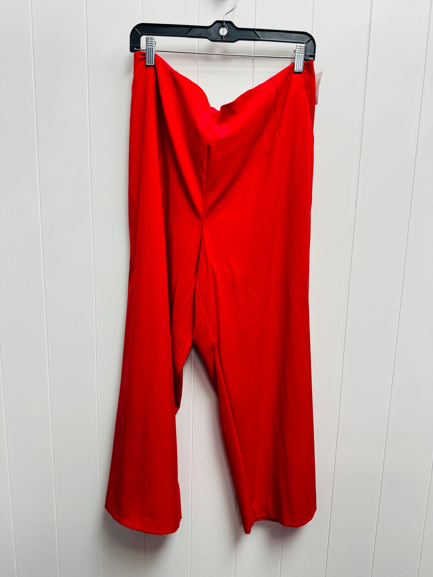 Pants Wide Leg By Nicole Miller In Red, Size: Xl