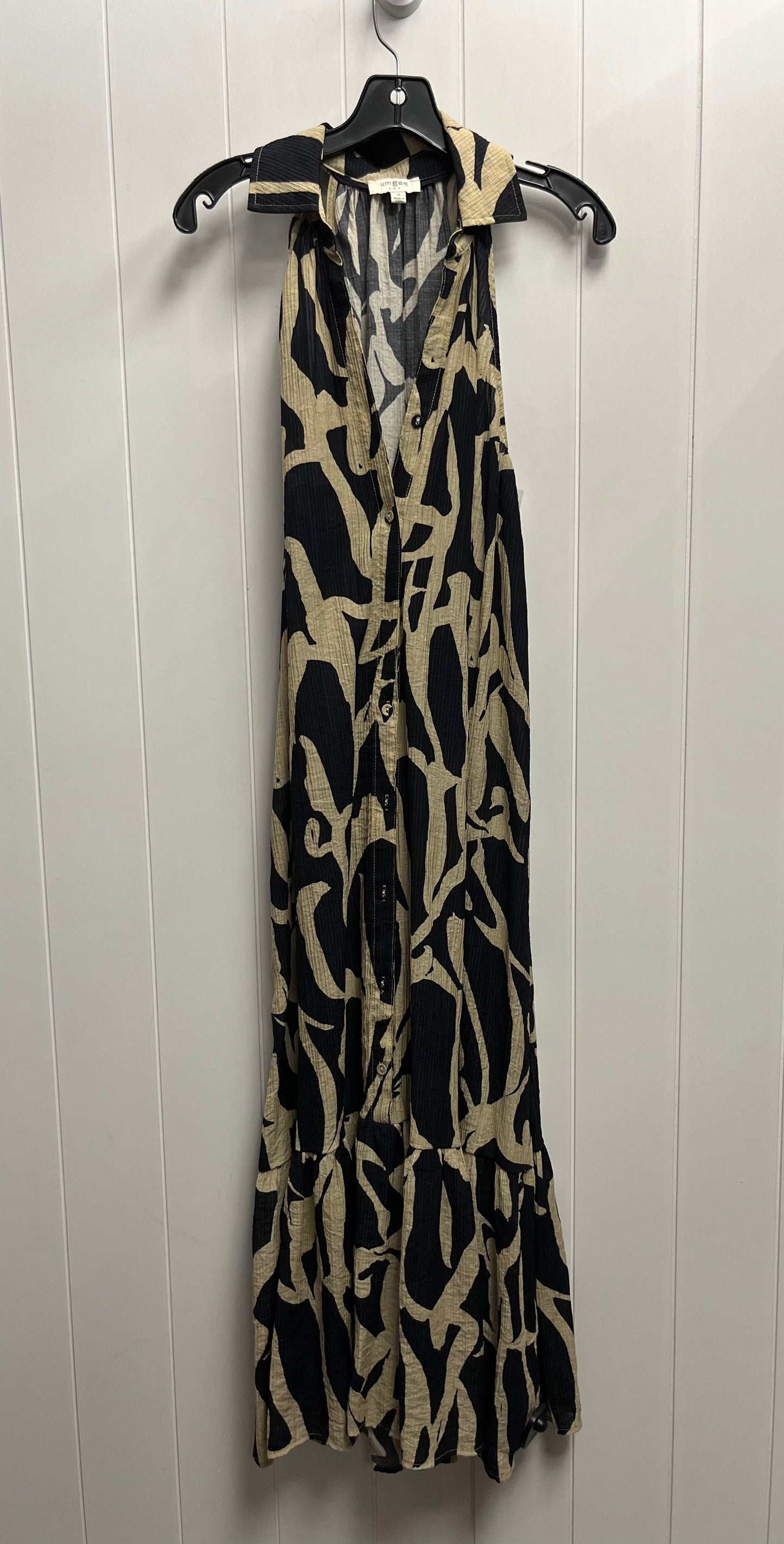 Dress Casual Maxi By Umgee In Black & Cream, Size: M