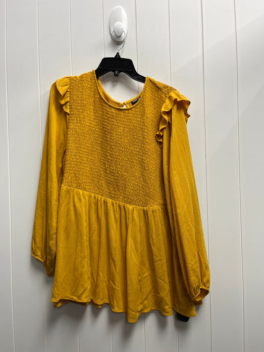 Top Long Sleeve By Torrid In Yellow, Size: 2x