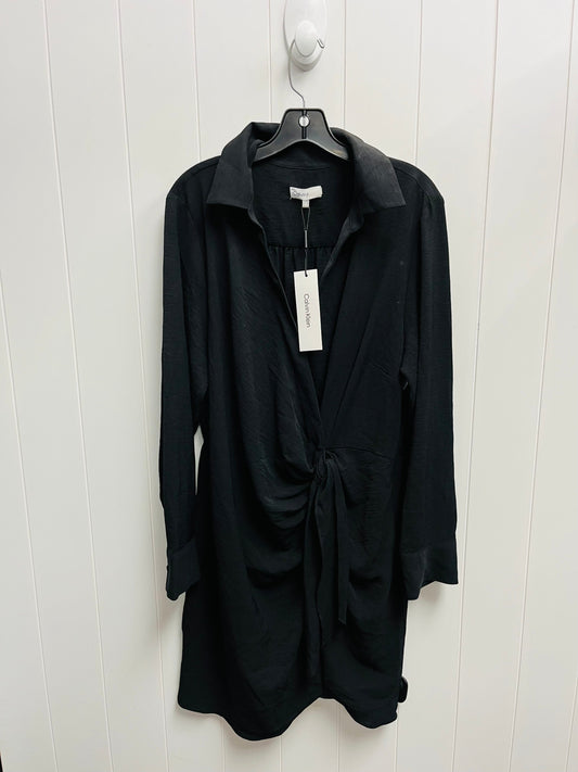 Dress Work By Calvin Klein In Black, Size: Xl