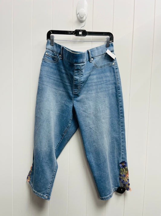 Capris By Kim Rogers In Blue Denim, Size: 18