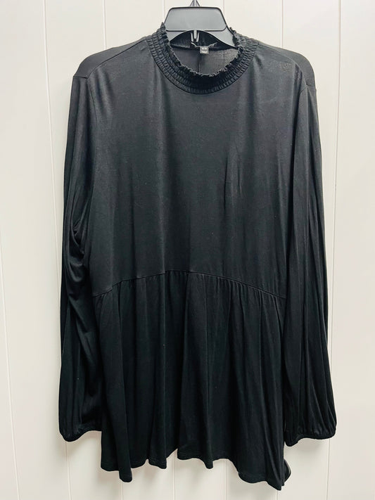 Top Long Sleeve By Lane Bryant In Black, Size: 18