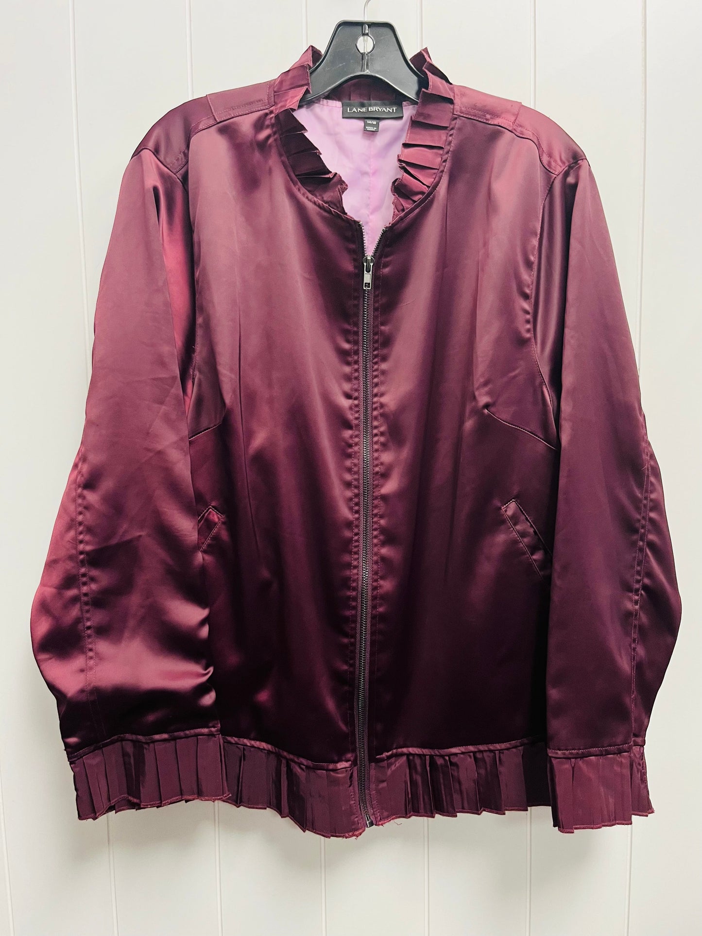 Jacket Other By Lane Bryant In Purple, Size: 16