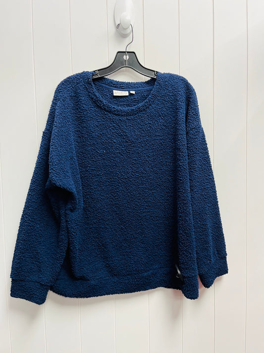 Sweatshirt Collar By Wonderly In Navy, Size: Xl