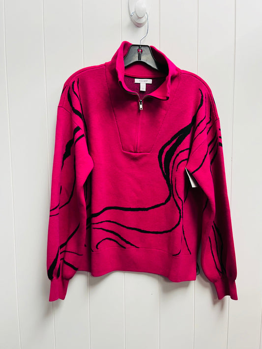 Sweater By Nine West In Pink, Size: L