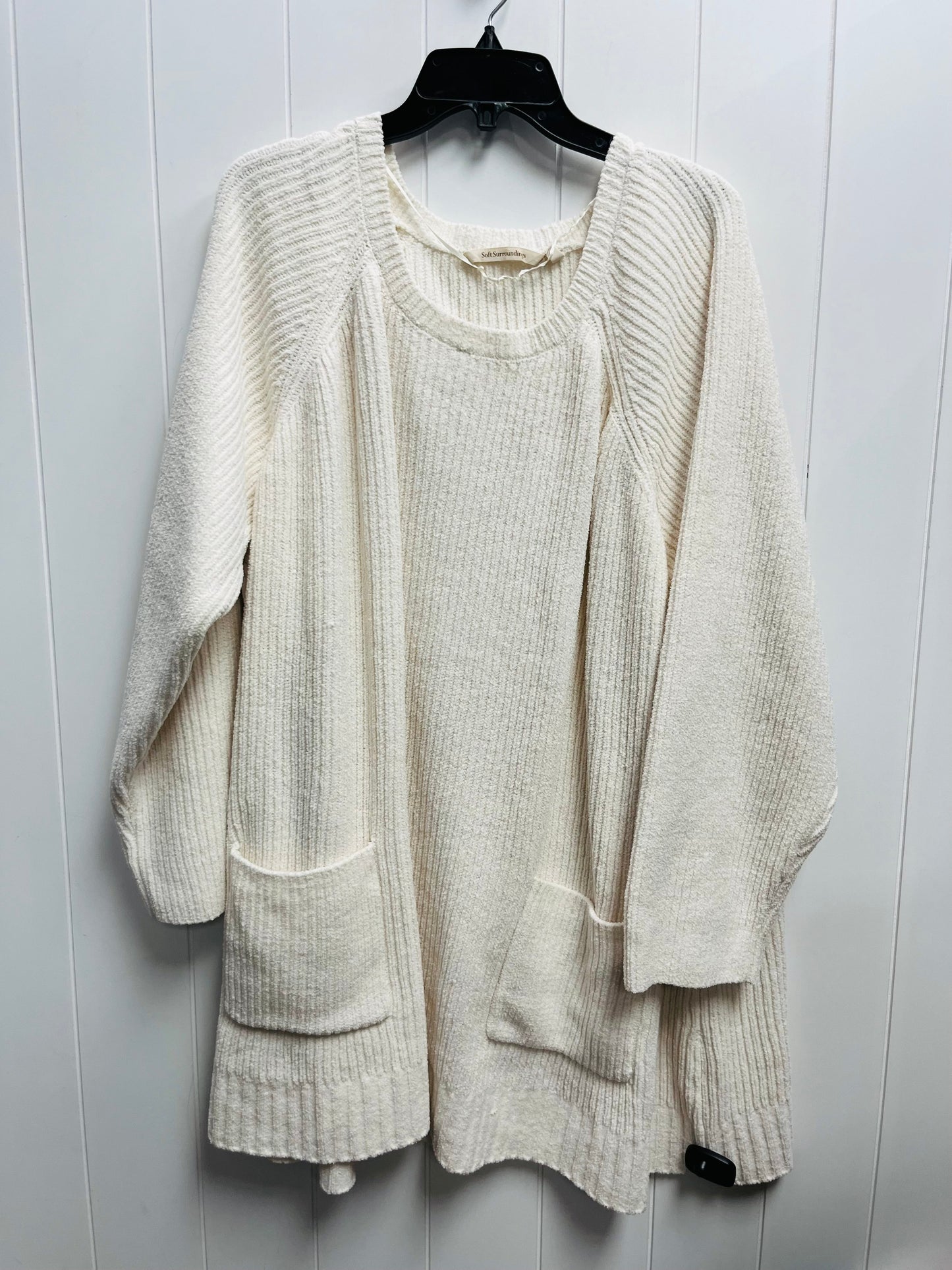 Sweater By Soft Surroundings In Cream, Size: 3x