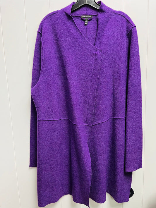 Coat Other By Eileen Fisher In Purple, Size: Xl