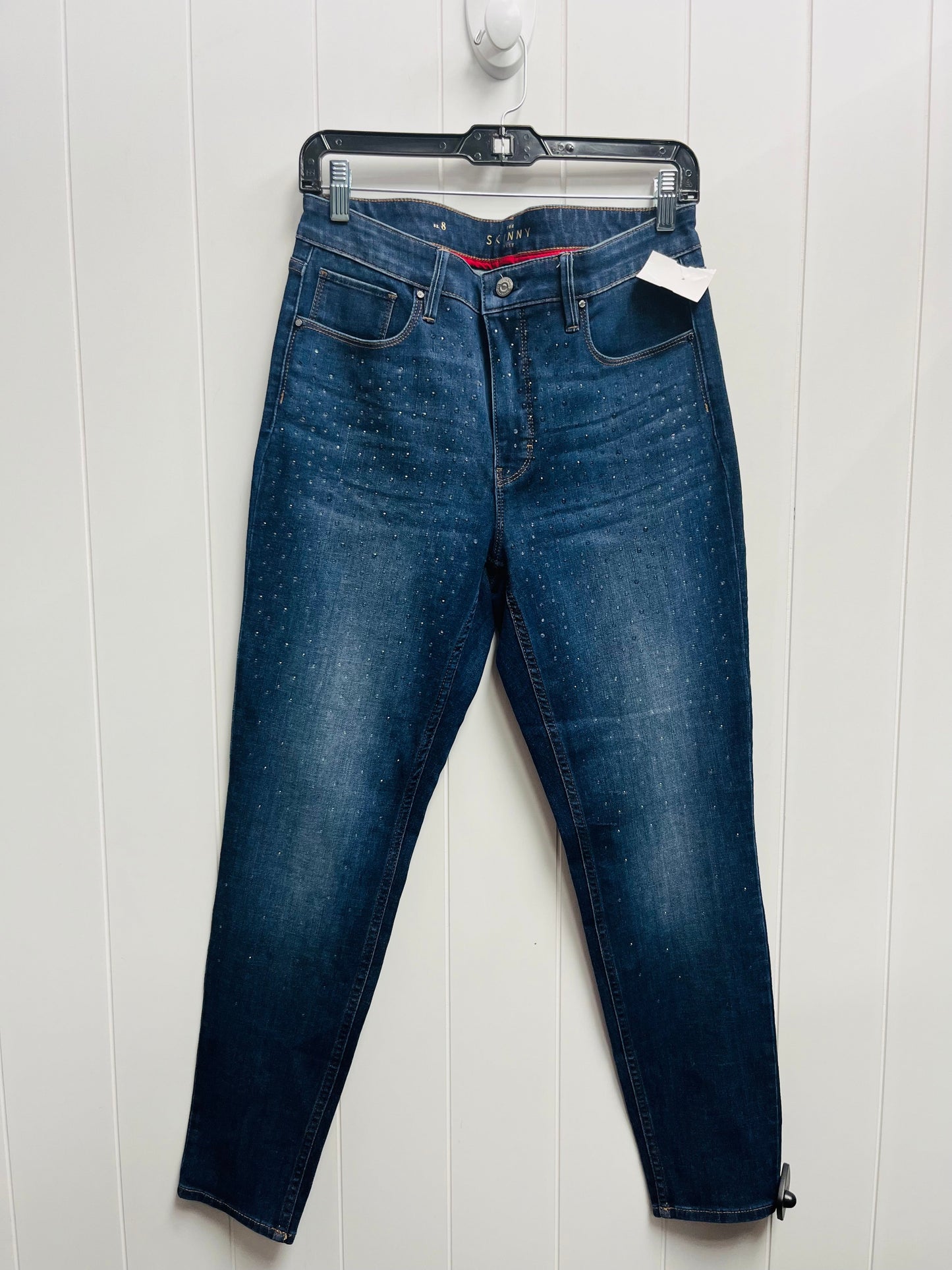 Jeans Skinny By White House Black Market In Blue Denim, Size: 8