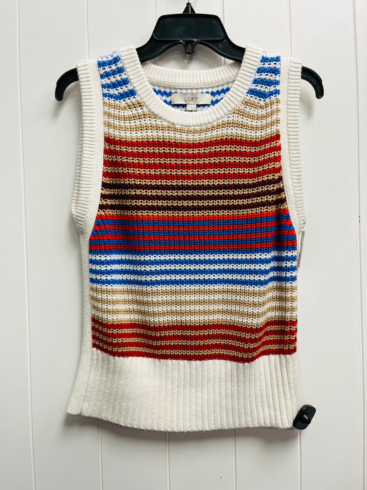 Vest Other By Loft In Blue & Red, Size: M