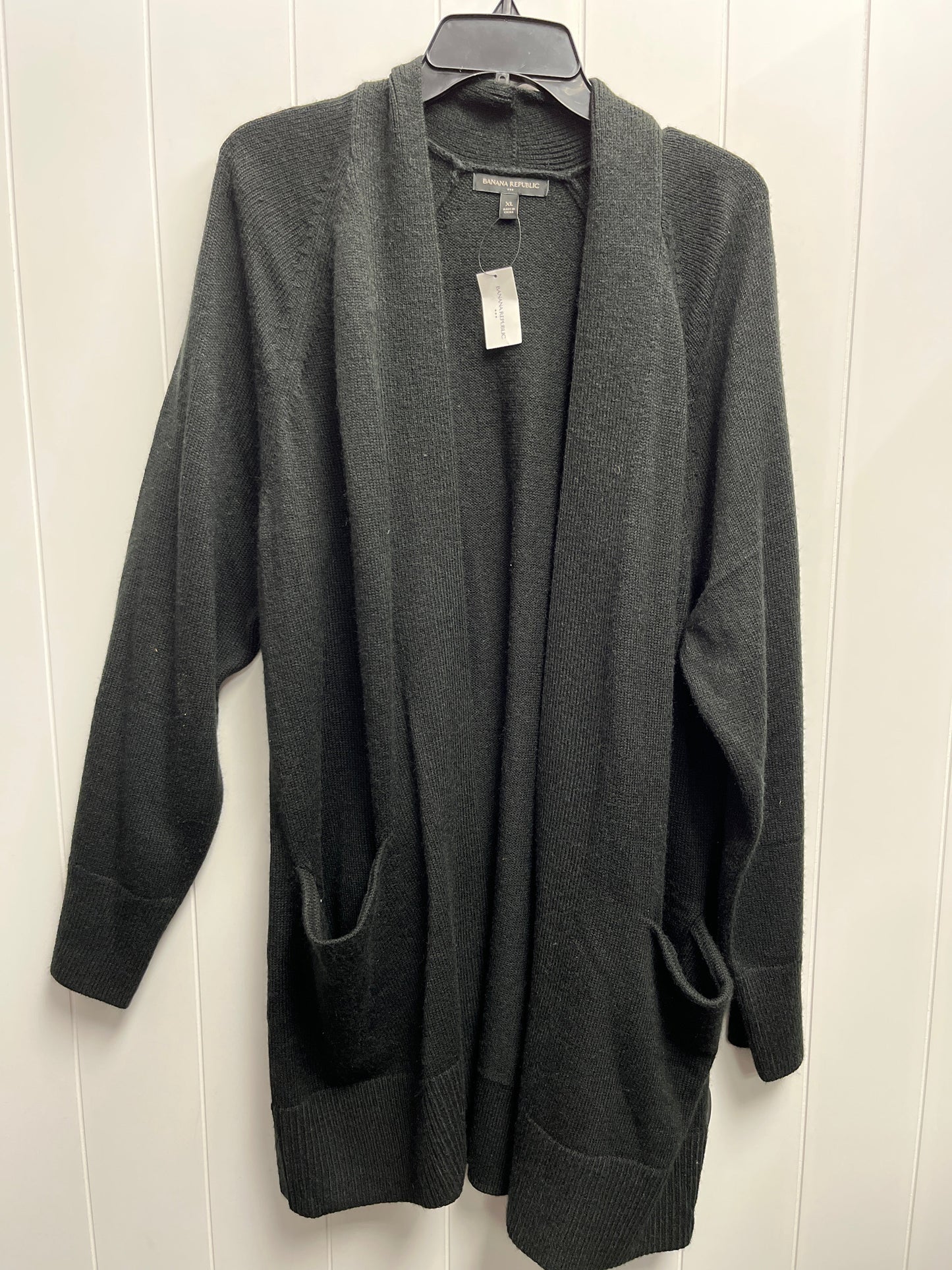 Sweater Cardigan By Banana Republic In Black, Size: Xl