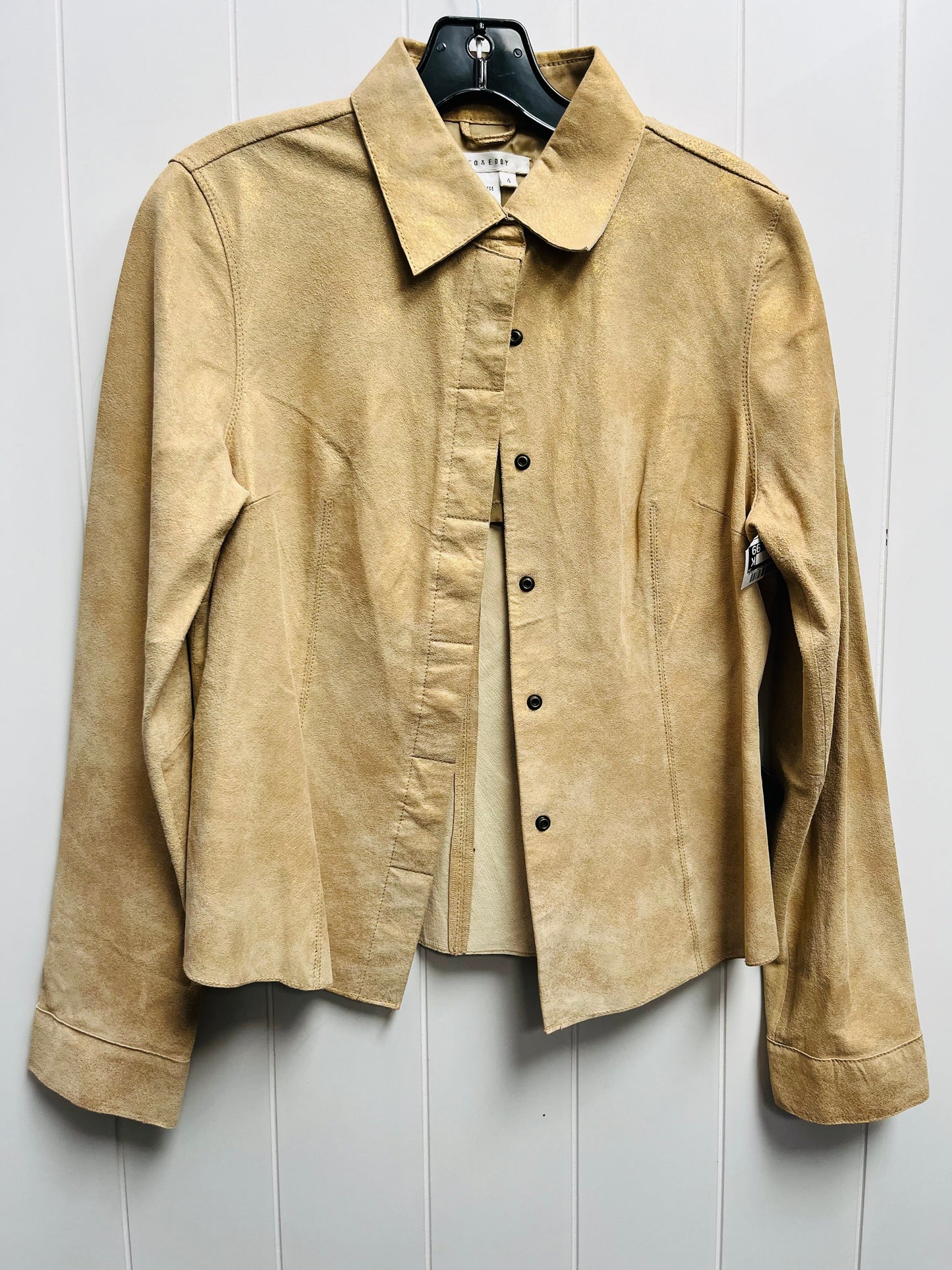 Top Long Sleeve By Co And Eddie In Gold, Size: 4