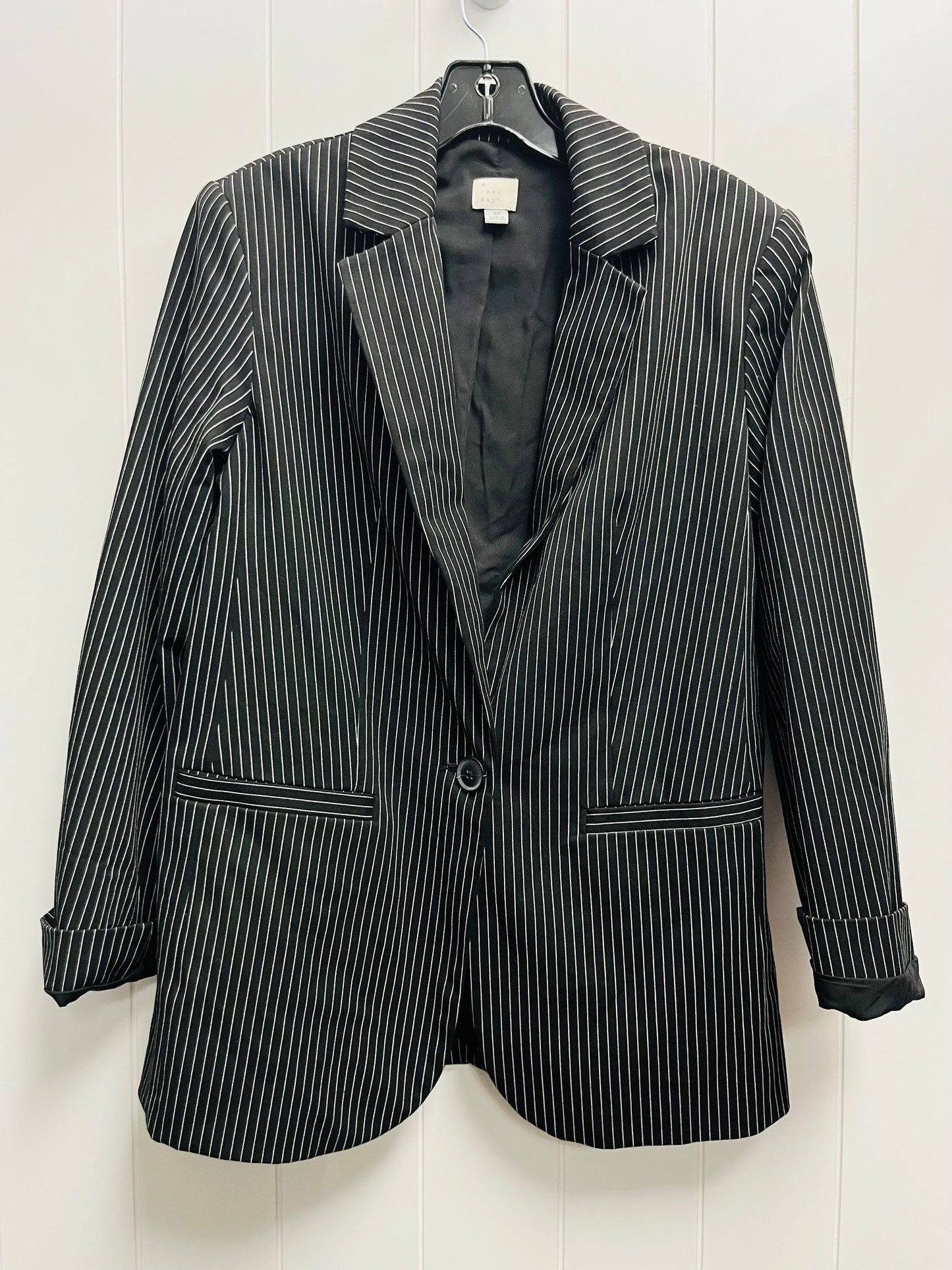 Blazer By A New Day In Black & White, Size: Xs