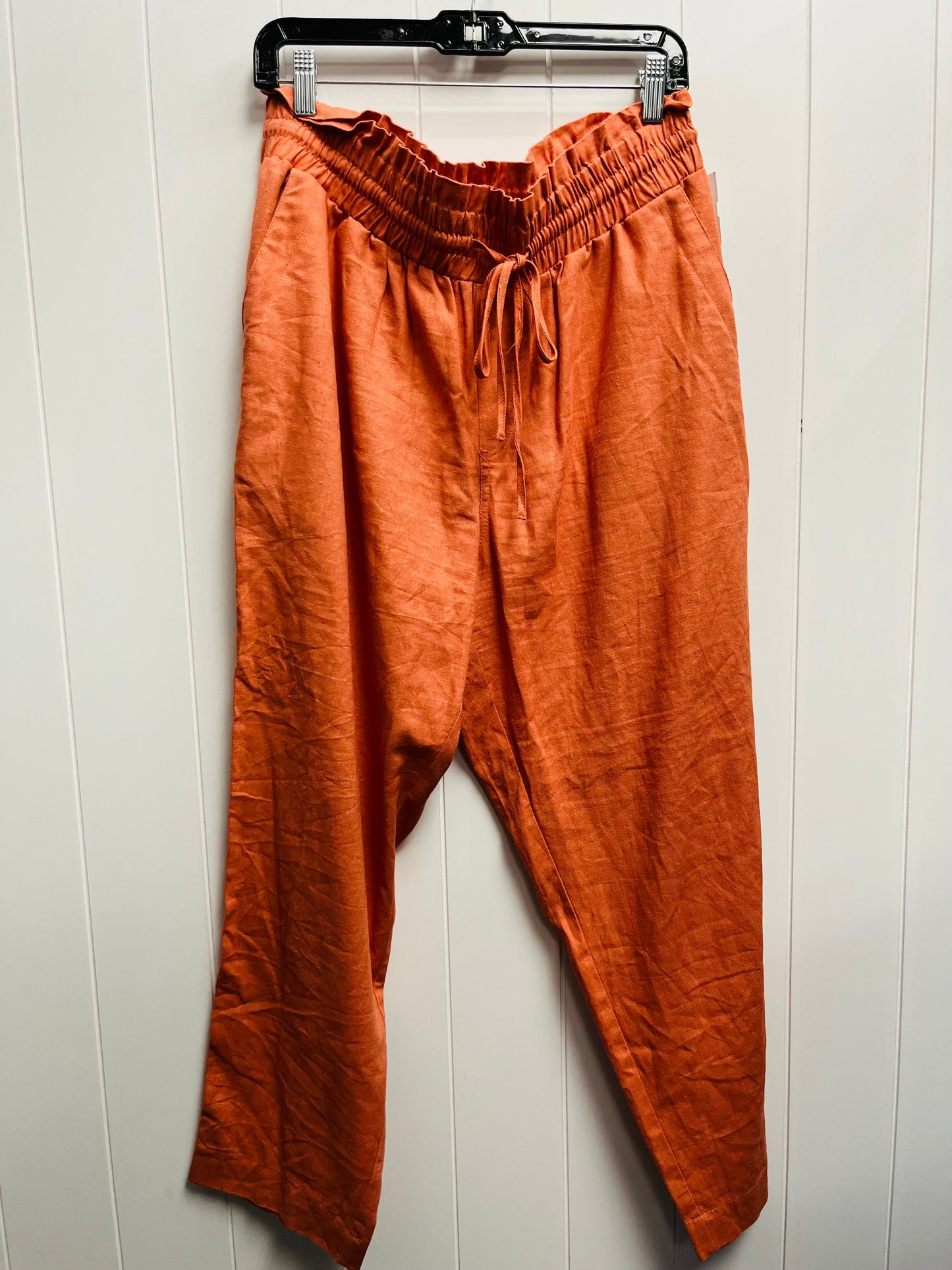 Pants Linen By A New Day In Orange, Size: Xl